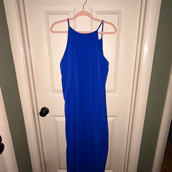 Long blue calvin klein dress - Picture 2 of 4